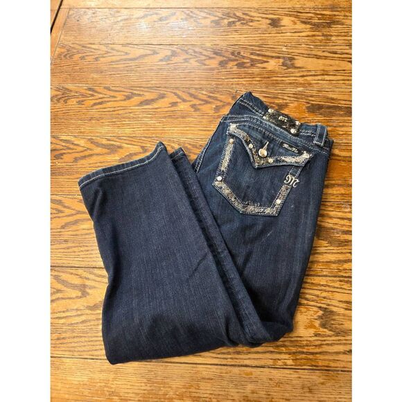 Miss Me mid-rise easy crop jeans sz 31x22 - Picture 1 of 6